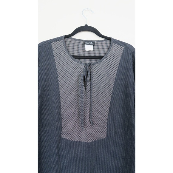 Wild Rose‎ Vintage Women's Tie Neck Layered Lagenlook Blouse. Size 12 - Picture 2 of 9